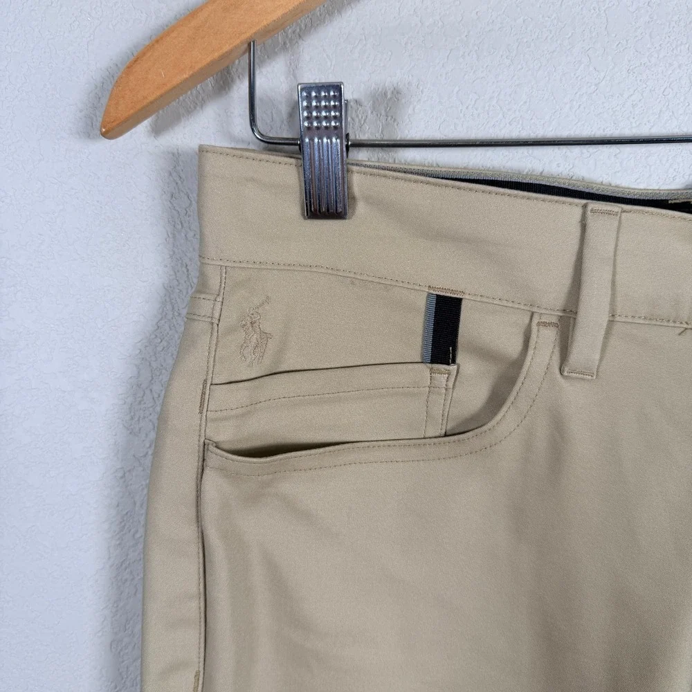 Polo Ralph Lauren Performance Pants Mens 30x30 Tan 5-Pocket Golf‎ Stretch